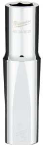 Milwaukee 45-34-9126 Socket, 1/2 in Socket, Deep Socket, 0.95 in OAL, 1/2 in Drive, 6 -Point, Chrome Vanadium Steel