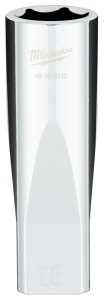 Milwaukee 45-34-9142 Socket, 18 mm Socket, Deep Socket, 1/2 in Drive, 6 -Point, Chrome Vanadium Steel, Chrome