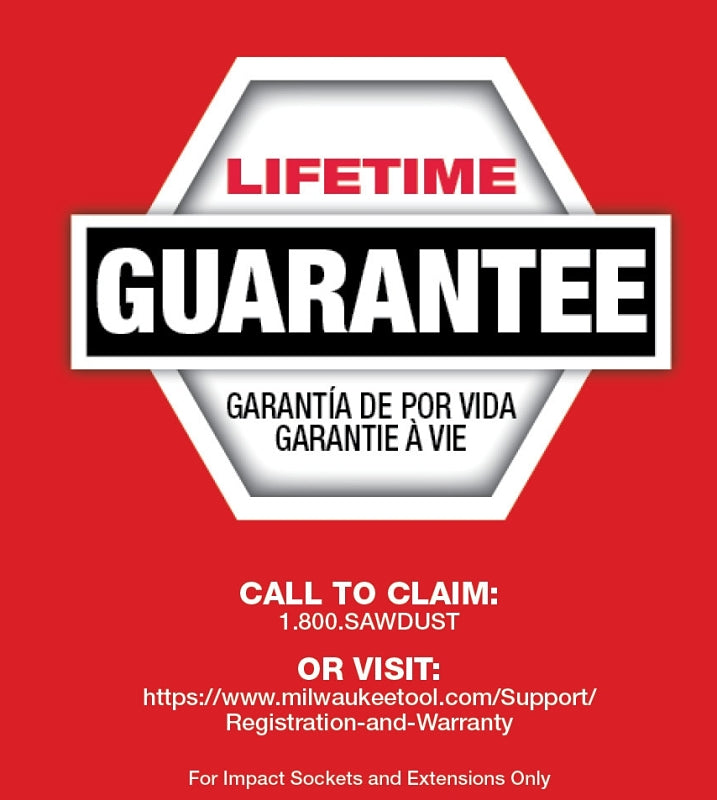 Milwaukee SHOCKWAVE Impact Duty Series 49-66-6802 Socket Set, Chrome Molybdenum Steel, 15-Pieces