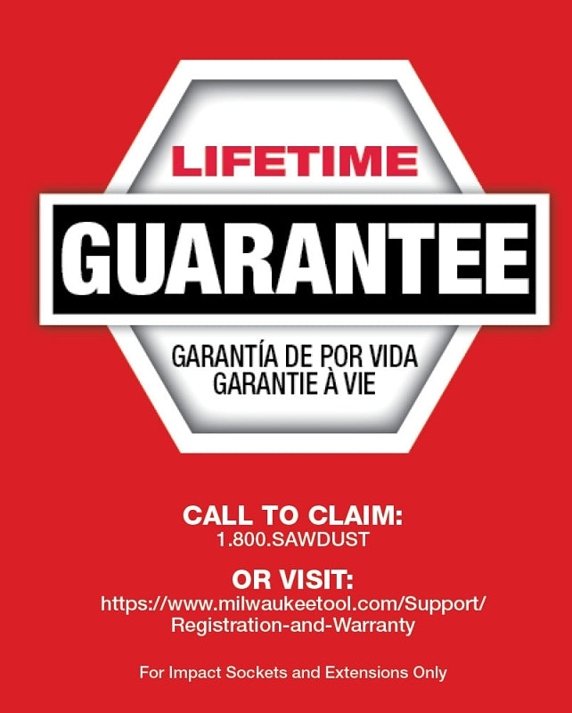 Milwaukee SHOCKWAVE Impact Duty Series 49-66-6803 Socket Set, Chrome Molybdenum Steel, 16-Pieces