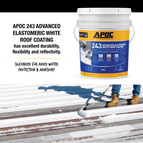 APOC Gloss White Acrylic Roof Coating 4.75 gal
