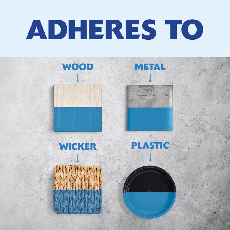 Rust-Oleum Painter's Touch 2X Ultra Cover Satin Wildflower Blue Paint+Primer Spray Paint 12 oz