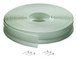 M-D 03822 Garage Door Seal, 1-3/4 in W, 1 in Thick, 30 ft L, Vinyl, White