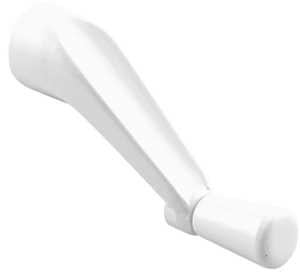 Prime-Line H 4106 Crank Handle, 3-1/8 in Projection, White, Zinc, Painted