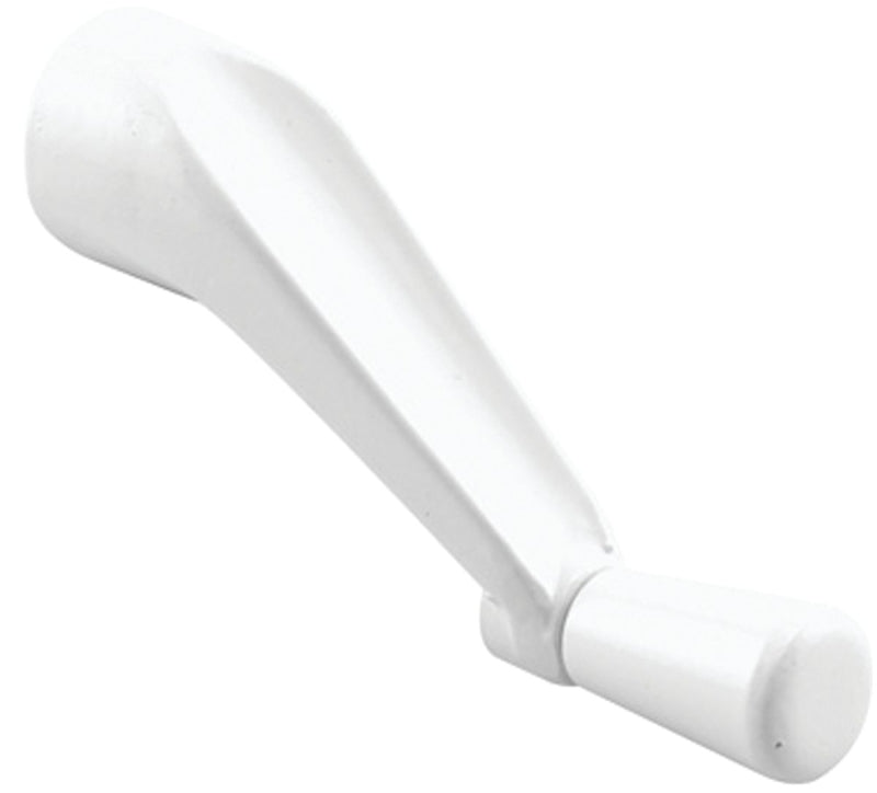 Prime-Line H 4106 Crank Handle, 3-1/8 in Projection, White, Zinc, Painted