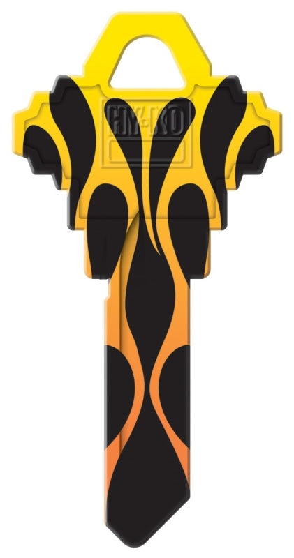 Hy-Ko 16010SC1-18 Key Blank, Flames, For: Schlage SC1 Keyways, SC1-18 Key Number, Pack of 10