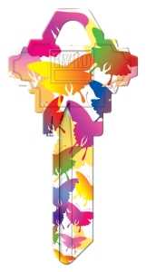 SC1-19 KEYBLANK BUTTERFLIES, Pack of 10