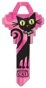 Hy-Ko 16010SC1-22 Key Blank, Cat, Brass, For: Schlage SC1 Keyways, SC1 Key Number, Pack of 10