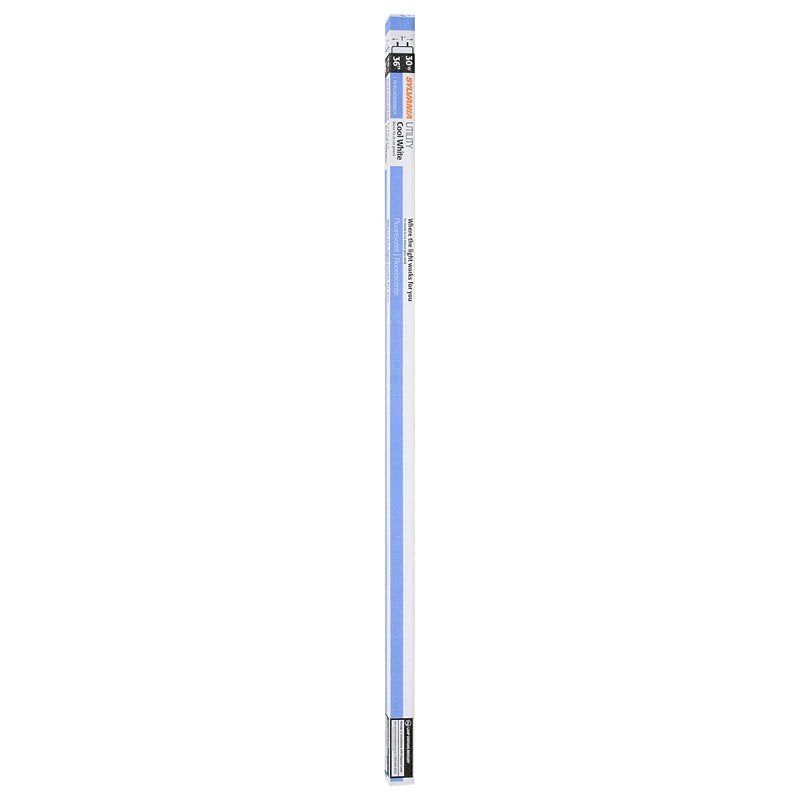 Sylvania 23121 Fluorescent Bulb, 30 W, T8 Lamp, Medium Lamp Base, 1897 Lumens, 4200 K Color Temp, Cool White, Pack of 6