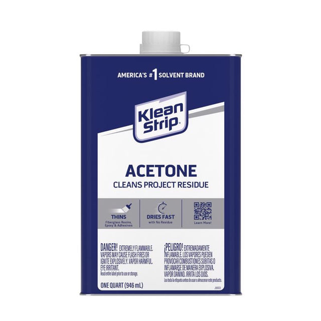 Klean Strip Acetone Solvent 1 qt, Pack of 6