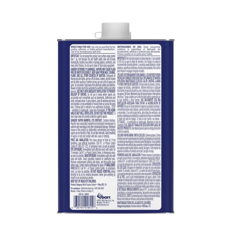 Klean Strip Acetone Solvent 1 qt, Pack of 6