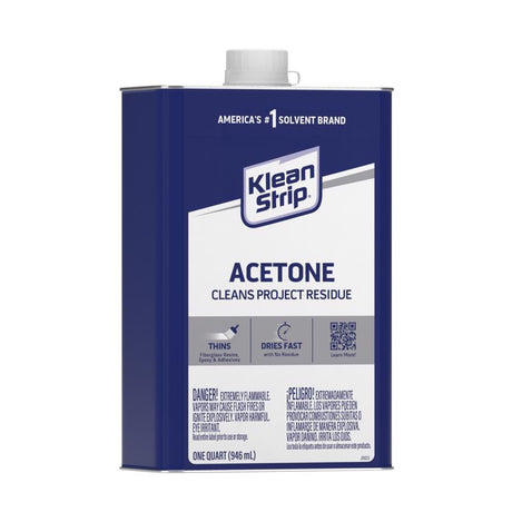 Klean Strip Acetone Solvent 1 qt, Pack of 6