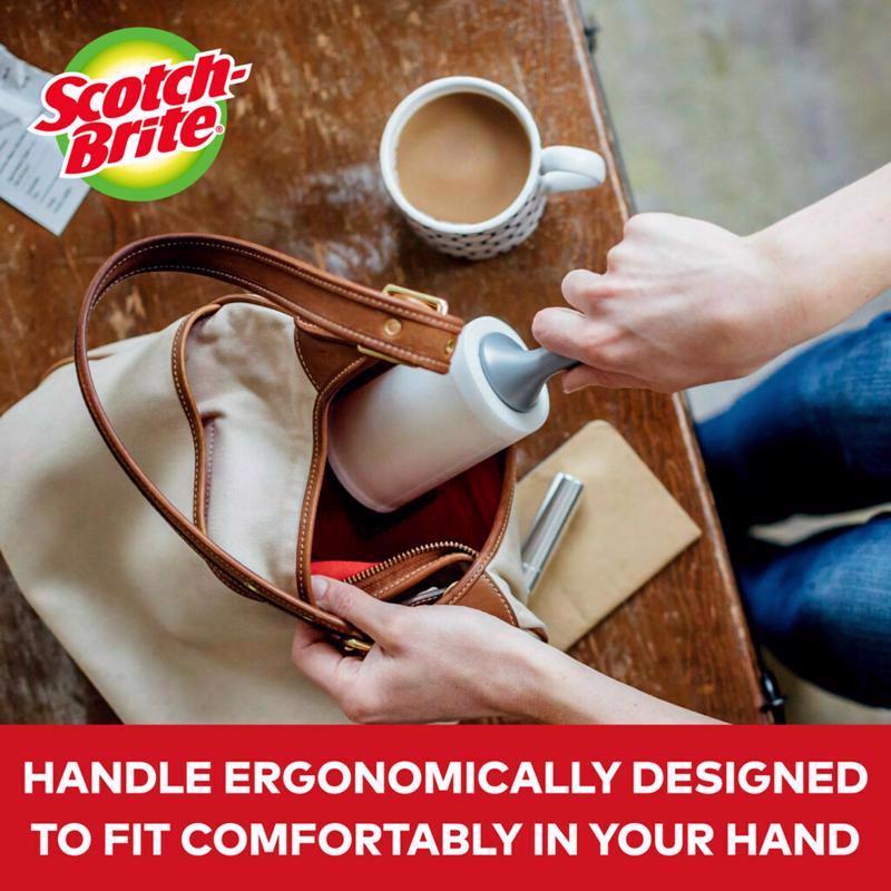 Scotch-Brite Lint Roller 4 in. W X 377 in. L, Pack of 6