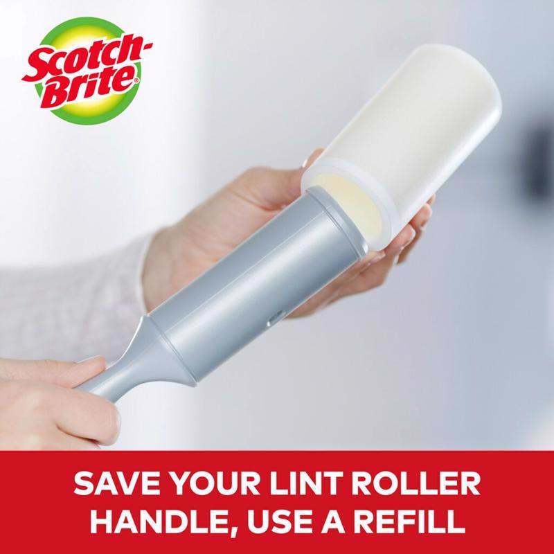 Scotch-Brite Lint Roller 4 in. W X 377 in. L, Pack of 6