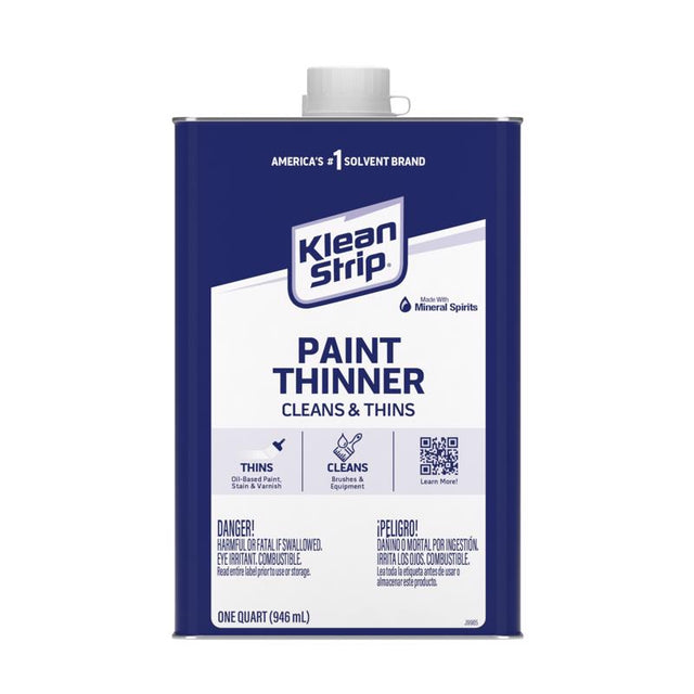 Klean Strip Mineral Spirits Paint Thinner 1 qt, Pack of 6