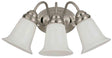 Westinghouse 66497 Wall Mount Fixture, 3-Lamp, Brushed Nickel Fixture