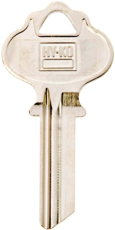 Hy-Ko 11010IN2 Key Blank, Brass, Nickel, For: ILCO Vehicle Locks, Pack of 10