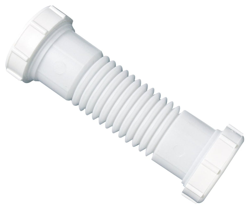 Plumb Pak PP812-15 Sink Drain Coupling, 1-1/2, 1-1/4 in, Slip Joint, Polypropylene, White