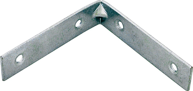 ProSource CB-Z06-013L Corner Brace, 6 in L, 6 in W, 1-1/8 in H, Steel, Zinc-Plated, 4.5 mm Thick Material, Pack of 5