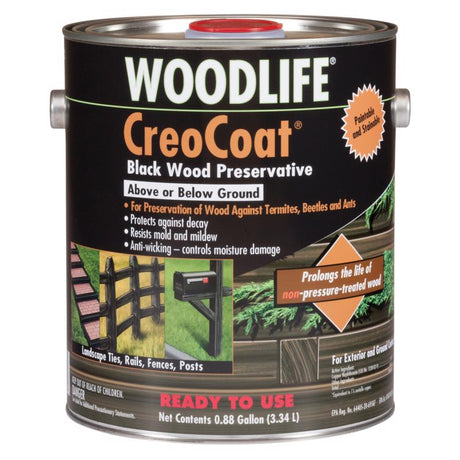 Wolman Woodlife Black Water-Based Wood Preservative 1 gal, Pack of 4