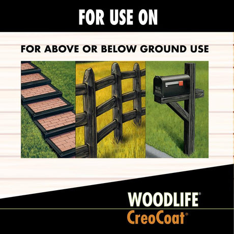 Wolman Woodlife Black Water-Based Wood Preservative 1 gal, Pack of 4