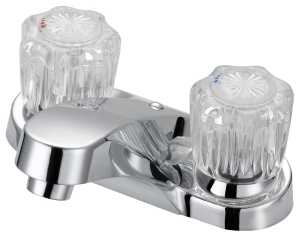 Boston Harbor F5120067CP Lavatory Faucet, 1.2 gpm, 2-Handle, 3-Faucet Hole, Metal/Plastic, Chrome Plated