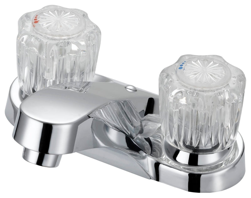 Boston Harbor F5120067CP Lavatory Faucet, 1.2 gpm, 2-Handle, 3-Faucet Hole, Metal/Plastic, Chrome Plated