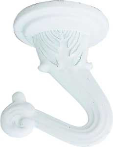 Westinghouse 7077000 Swag Hook, 1 in L, 1-1/4 in W, 1-1/2 in H, Metal, White