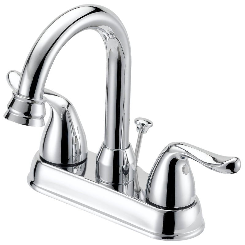 Boston Harbor TQ-5111080CP Lavatory Faucet, 1.2 gpm, 2-Handle, 3-Faucet Hole, Metal/Plastic, Chrome Plated
