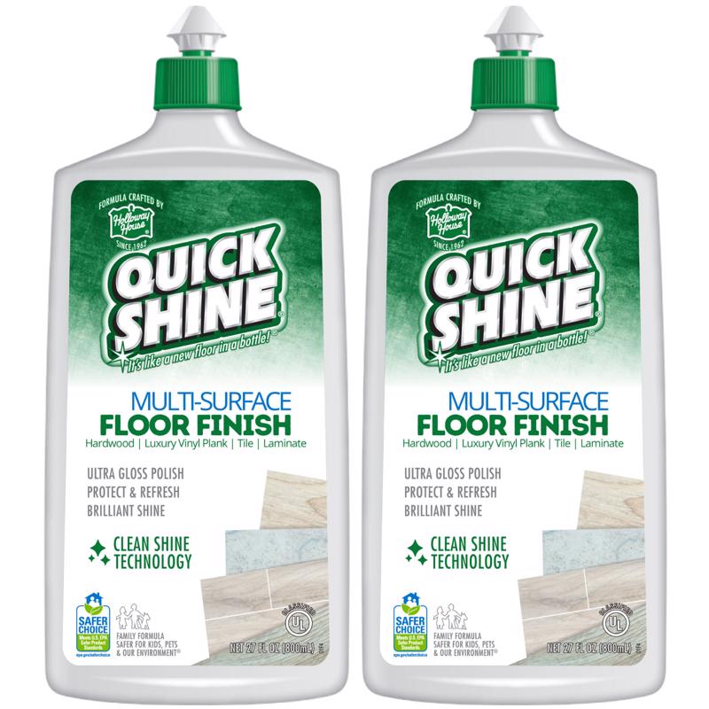 Quick Shine Gloss Floor Finish Liquid 27 oz, Pack of 6