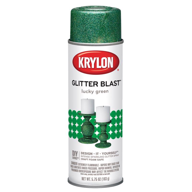 Krylon Glitter Blast Lucky Green Spray Paint 5.75 oz, Pack of 6