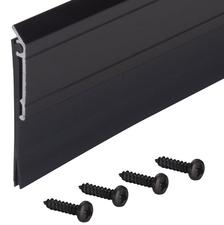 M-D 11820 Heavy-Duty Door Sweep, 36 in L, 2 in W, Aluminum Insert