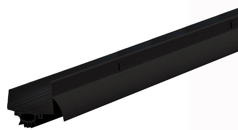 M-D 11823 Under Door Seal, 2-1/4 in W, 1-3/8 in Thick, 36 in L, Aluminum, Matte Black