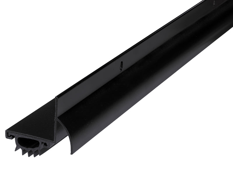 M-D 11824 Under Door Seal, 2-1/4 in W, 1-3/8 in Thick, 36 in L, Aluminum, Matte Black