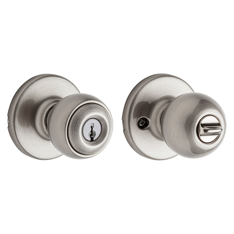 Kwikset 400P15RCLRCSK3BX Keyed Entry Knob, Satin Nickel, Pack of 3