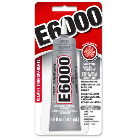 E6000 Craft Industrial Strength High Strength Clear All Purpose Adhesive 2 oz