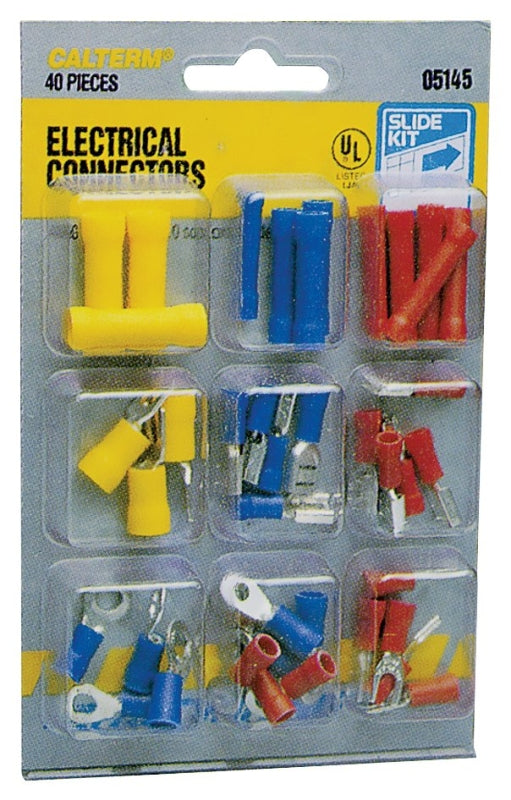 Calterm 05145 Terminal Kit, 22 to 10 AWG Wire, 40/PK