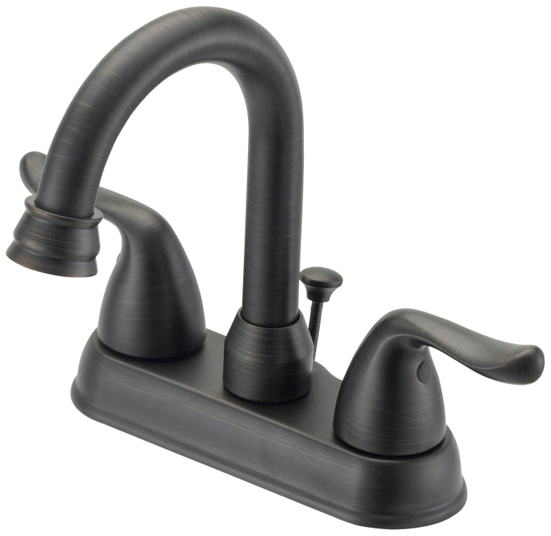 Boston Harbor TQ-5111080RW Lavatory Faucet, 1.2 gpm, 2-Handle, 3-Faucet Hole, Metal/Plastic, Venetian Bronze
