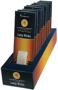 Lamplight 99963 Lamp Wick, Flat, Cotton, For: Oil Lamps, Pack of 12