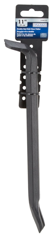 Vulcan JLO-0143L Pry Bar Nail Puller, 11 in L, V-Shape Tip, 1 in Tip, Steel, 0.75 in W