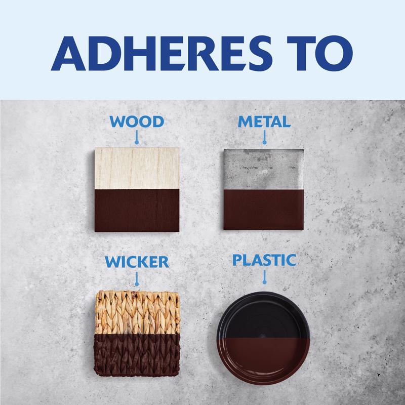 Rust-Oleum Painters Touch Gloss Kona Brown Ultra Cover Paint Exterior and Interior 1 qt, Pack of 2