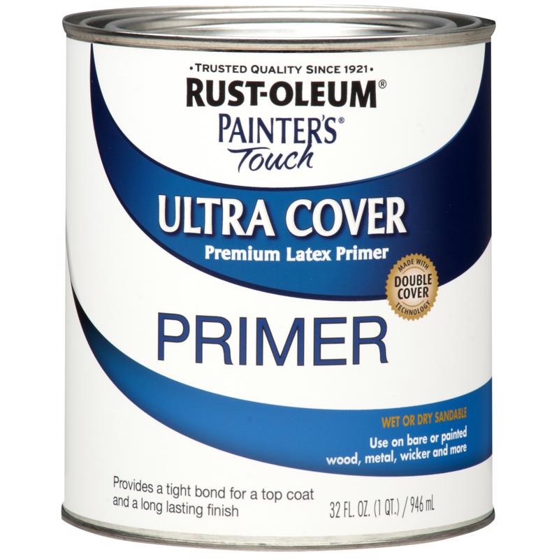 Rust-Oleum Painters' Touch Ultra Cover White Primer 1 qt, Pack of 2