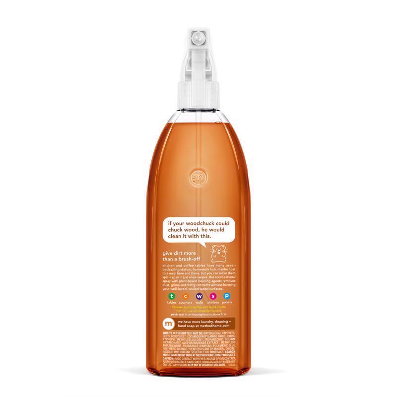 Method Almond Scent Wood Cleaner Liquid 28 oz, Pack of 8