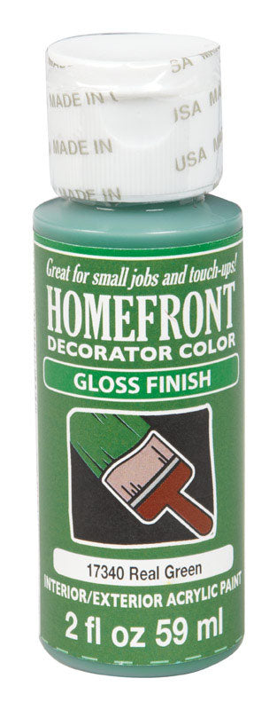 Homefront Gloss Real Green Hobby Paint 2 oz, Pack of 3