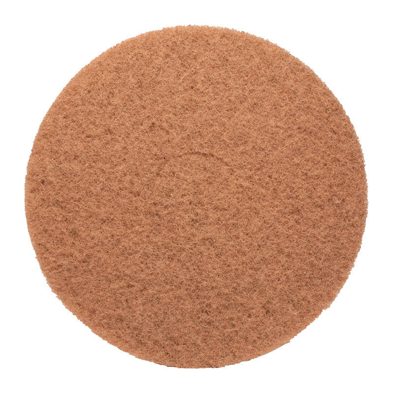 Gator 17 in. D Non-Woven Natural/Polyester Fiber Floor Pad Disc Tan, Pack of 5