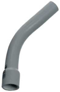 Carlon UA7AKB-CAR Elbow, 2-1/2 in Trade Size, 45 deg Angle, SCH 80 Schedule Rating, PVC, Bell End, Gray