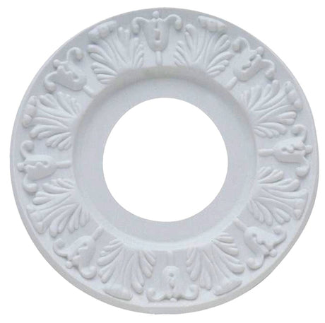 Westinghouse 7702700 Ceiling Medallion, 10 in Dia, Plastic, Traditional White, For: Ceiling Fans