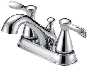Boston Harbor F51B0010CP Lavatory Faucet, 1.2 gpm, 2-Handle, 3-Faucet Hole, Metal/Plastic, Chrome Plated
