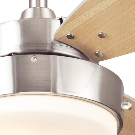 Westinghouse Alloy Series 7221600 Ceiling Fan, Beech/Wengue Blade, 42 in Sweep, MDF Blade, With Lights: Yes