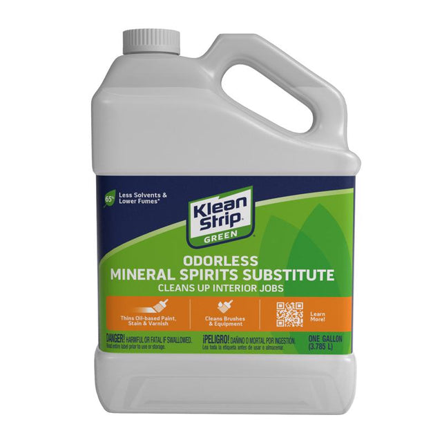 Klean Strip Green Mineral Spirits Oil-Based Thinner 1 gal, Pack of 4
